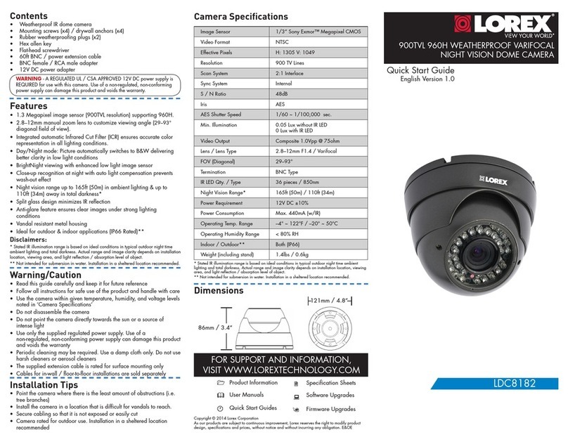 Lorex LDC8182 User manual Lorex LDC8182 User manual