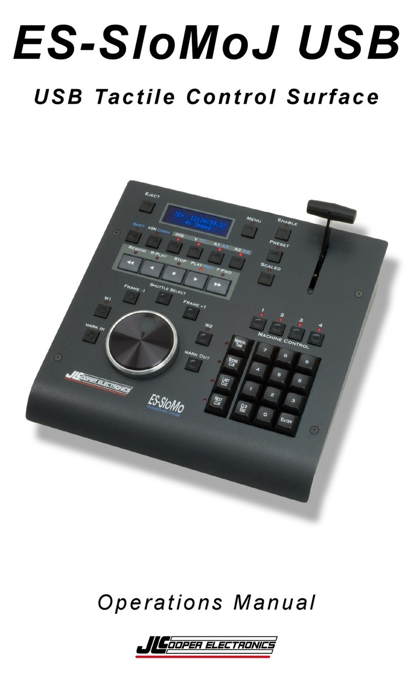 JLCooper Electronics ES-SloMoJ Operation manual