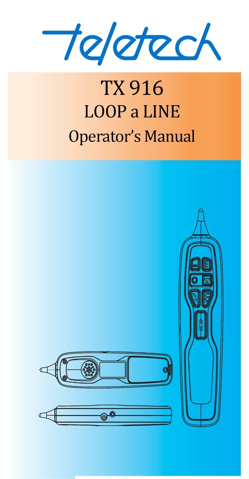 TELETECH TX 916 Operator's manual