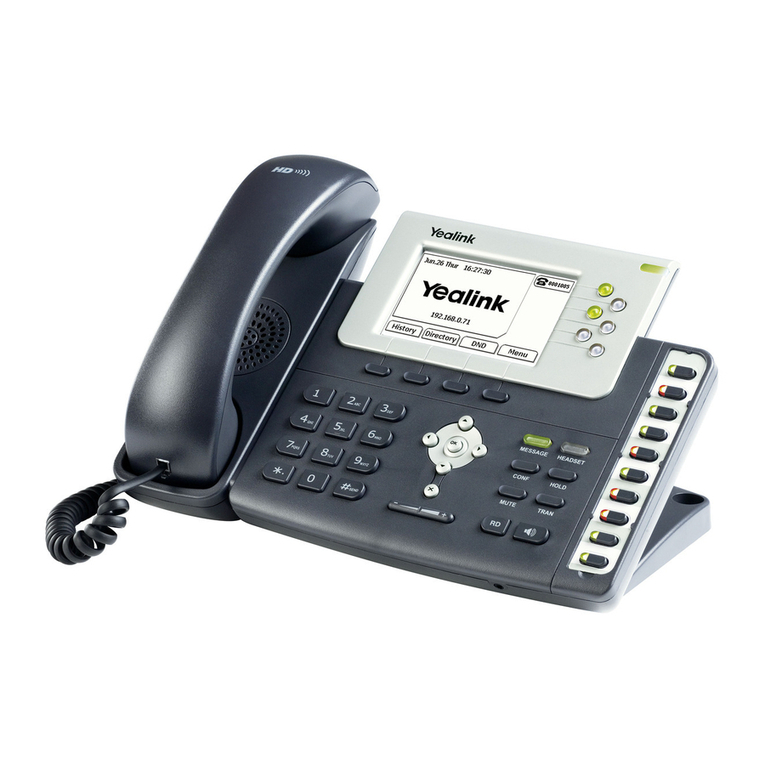 Yealink Yealink SIP-T26P User manual