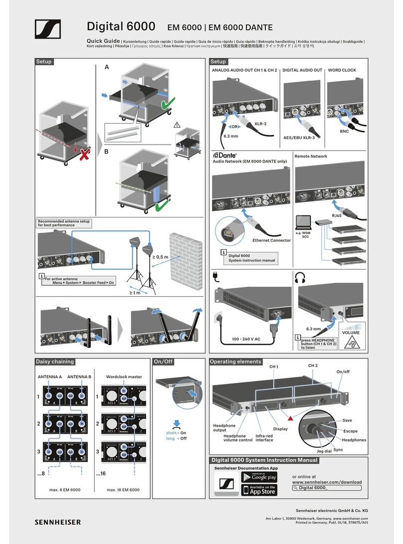 Sennheiser Digital 6000 Series User manual