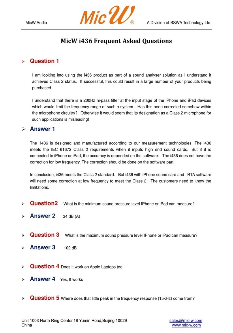 MicW Audio i436 Faq