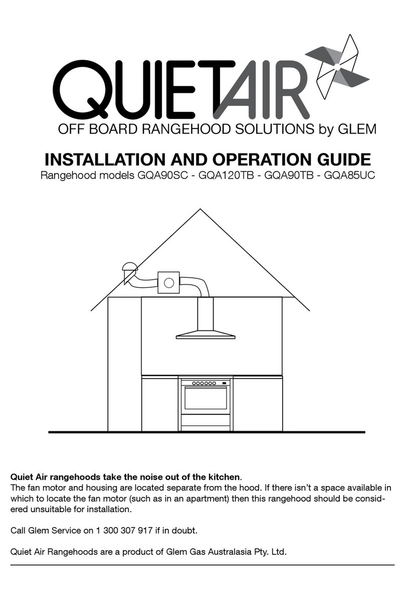 Glem GQA90SC Operating instructions