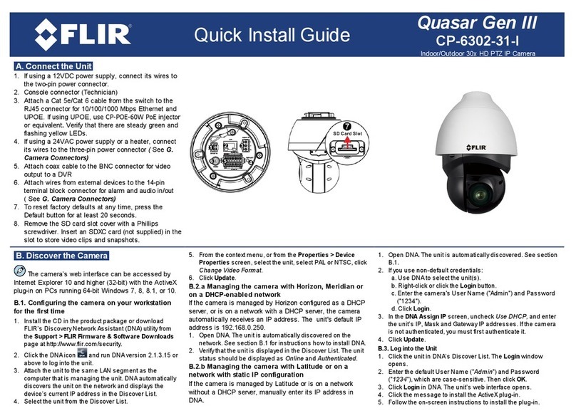 FLIR Quasar Gen III User manual