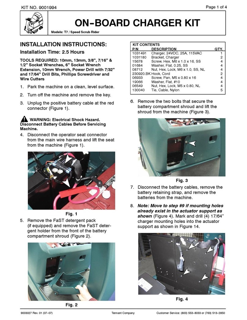 Tennant 9001994 installation instructions