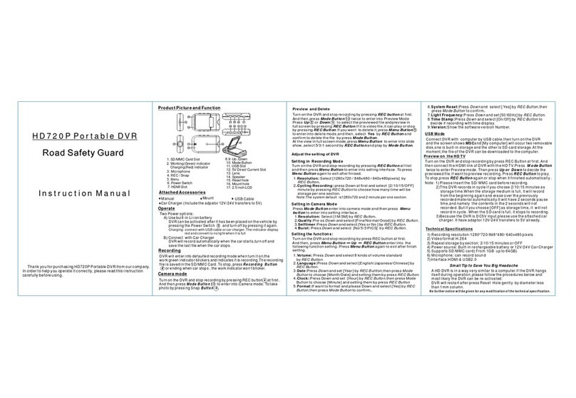 Explay DVR-007 instruction manual