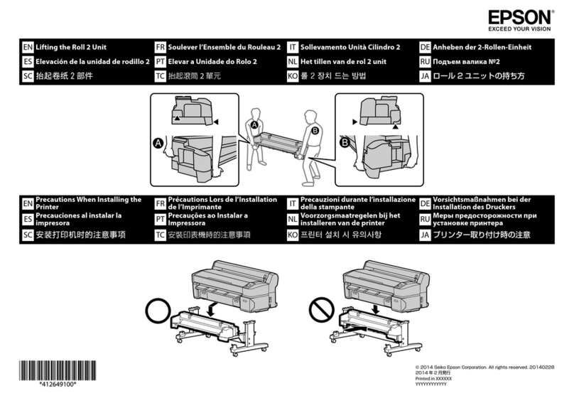Epson SC-T5200 Series Quick start guide
