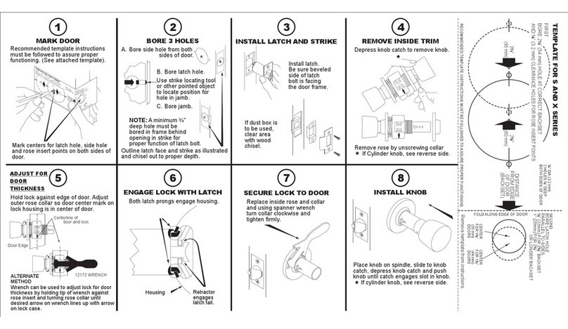 Allegion Falcon S Series How to install