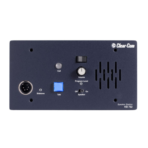 Clear-Com KB-702 user guide