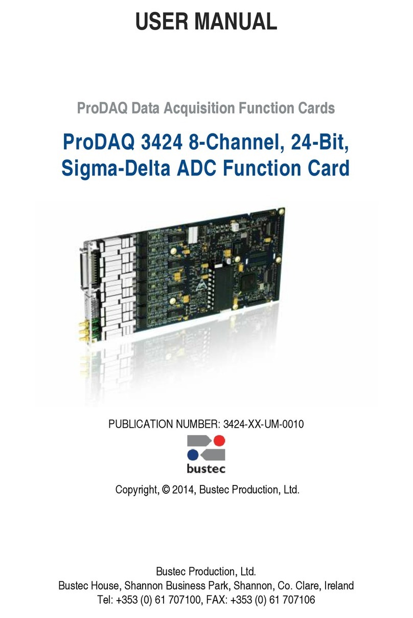 Bustec ProDAQ 3424 user manual