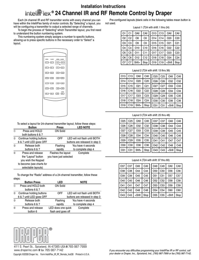 Draper IntelliFlex installation instructions