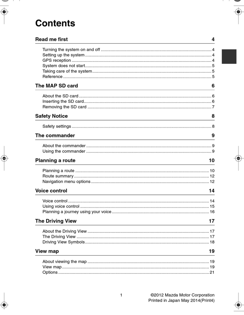 TomTom Mazda NB1 User manual