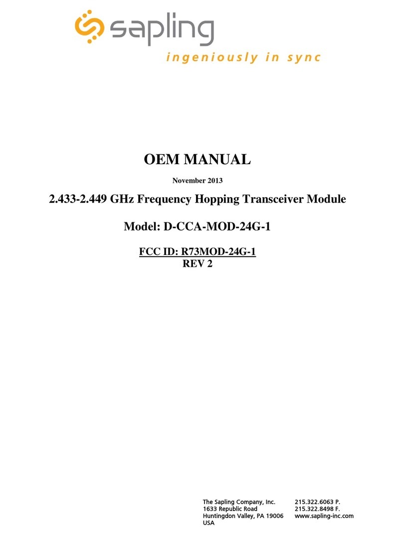 Sapling D-CCA-MOD-24G-1 manual