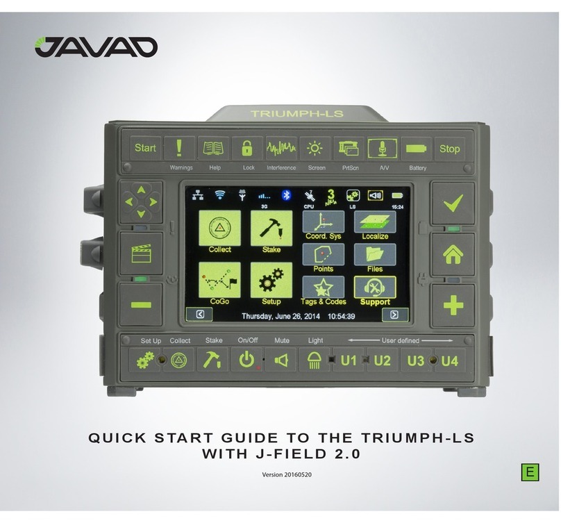 Javad TRIUMPH-LS quick start guide