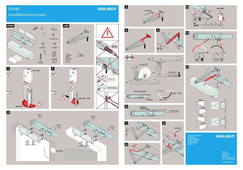 Assa Abloy DC640 User manual