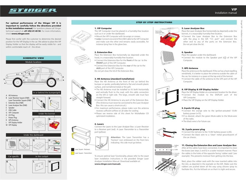Stinger VIP installation manual Stinger VIP installation manual