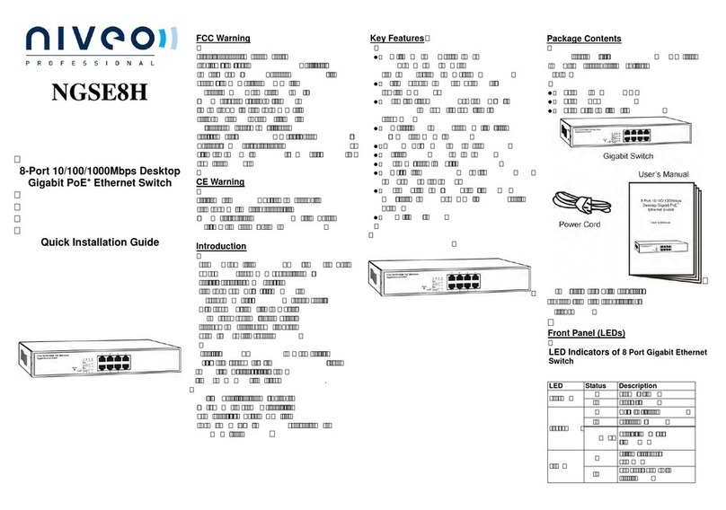 Niveo NGSE8H quick start guide