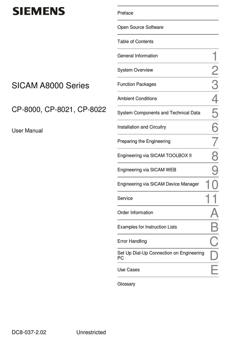 Siemens CP-8000 User manual
