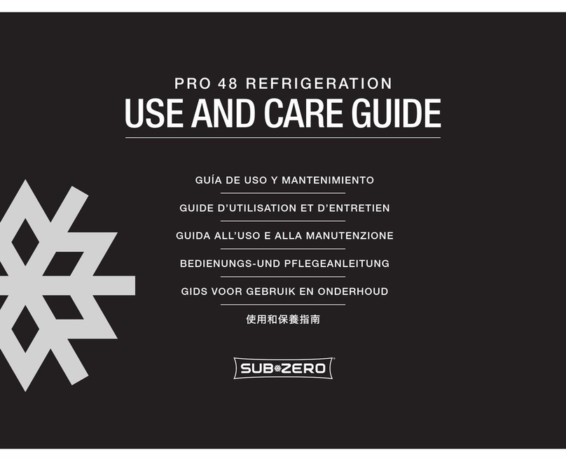 Subzero PRO 48 User manual Subzero PRO 48 User manual
