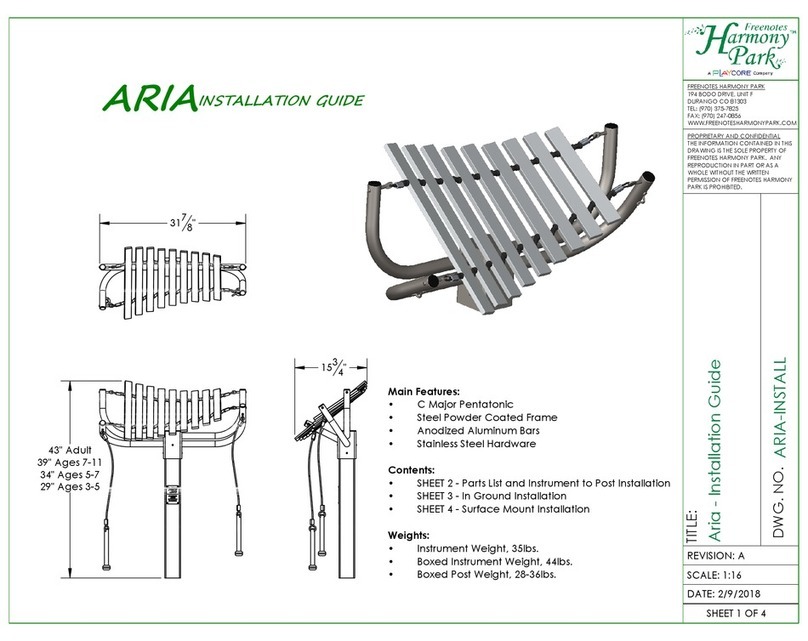 Freenotes Harmony Park Aria User manual