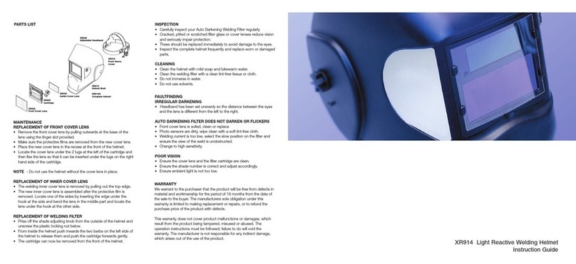 Parweld XR914 Instruction guide