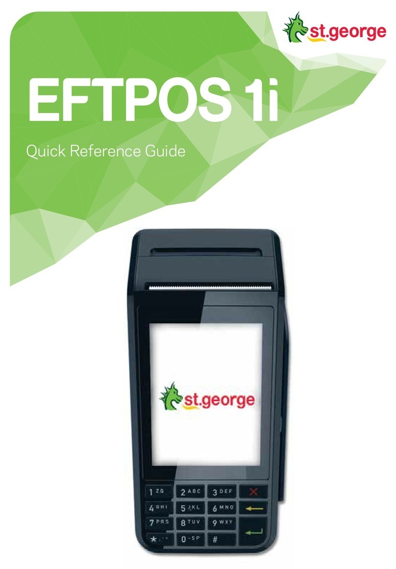 St George EFTPOS 1i Quick reference guide