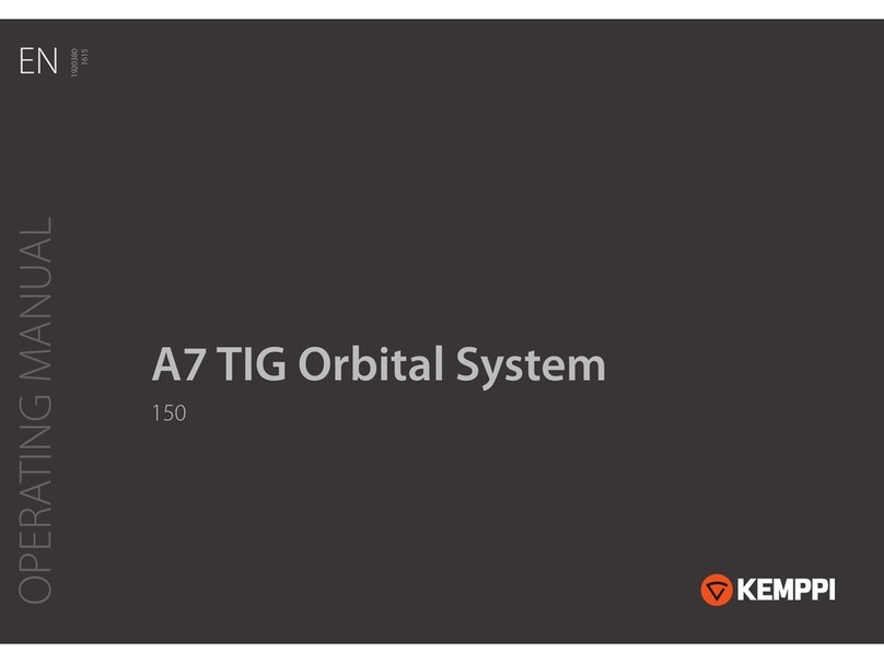 Kemppi A7 TIG Orbital System 300 User manual Kemppi A7 TIG Orbital System 300 User manual