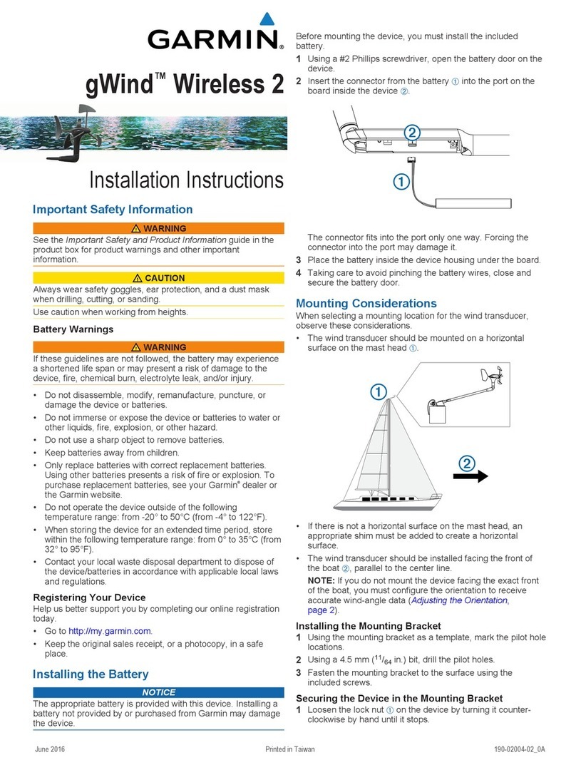 Garmin gWind Wireless 2 User manual