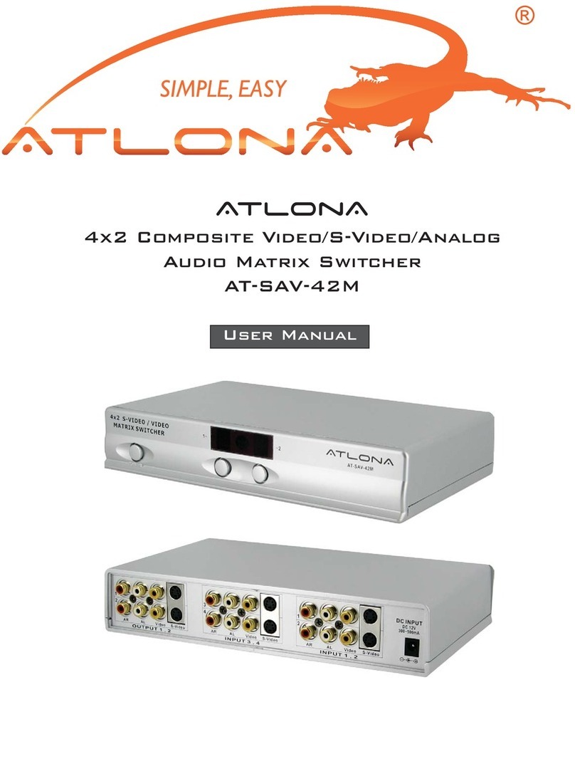Atlona AT-SAV-42M User manual