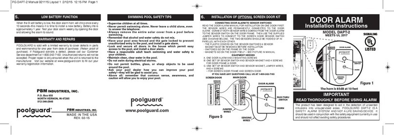 Poolguard DAPT-2 installation instructions