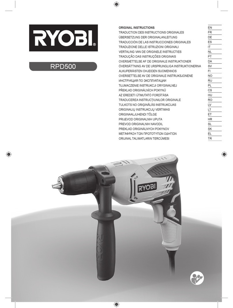 Ryobi RPD500 User manual