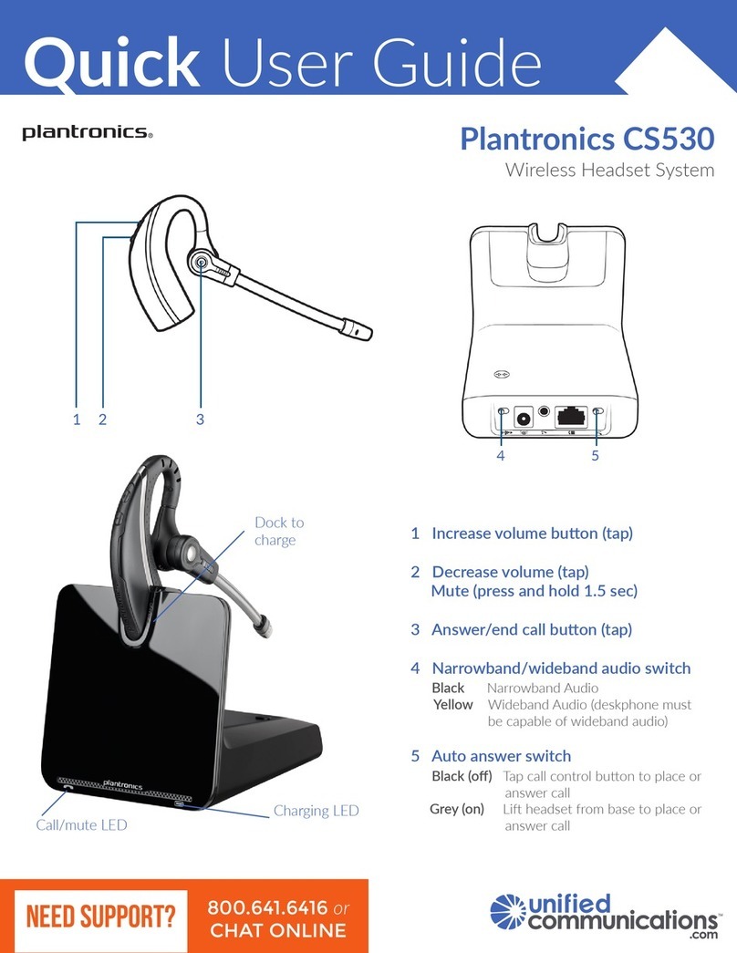 Plantronics CS530 Series Instruction manual