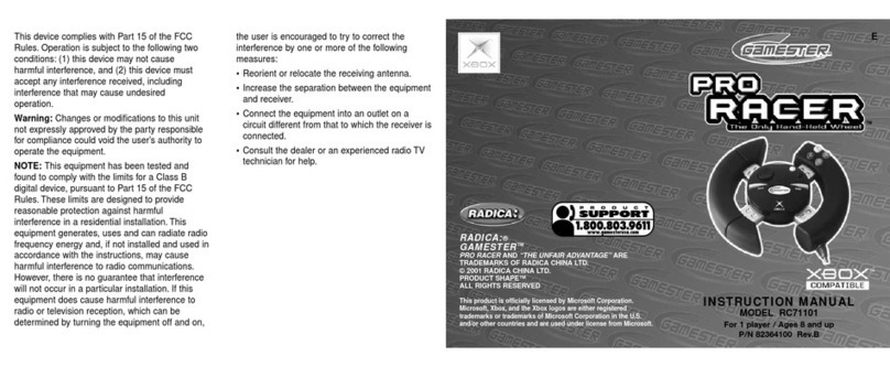 Radica Games RC71101 instruction manual