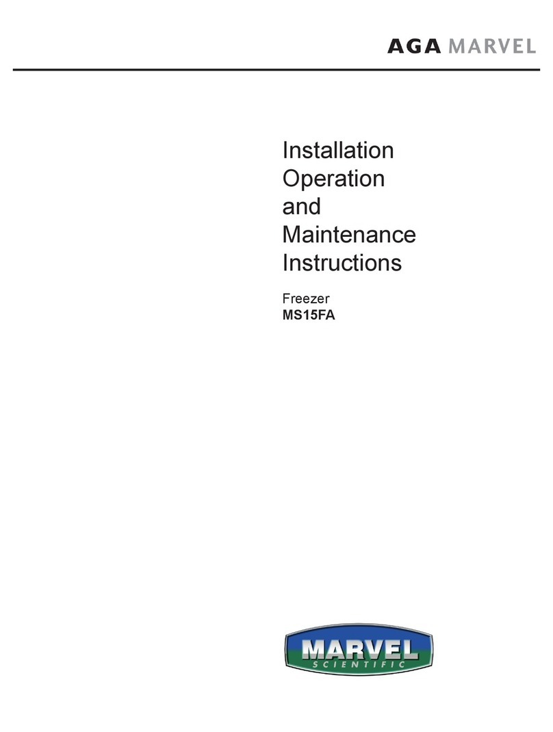 AGA marvel MS15FA Installation, operation and maintanance instructions
