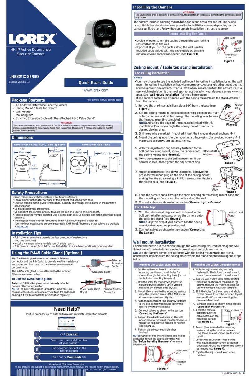 Lorex LNB8211X SERIES User manual
