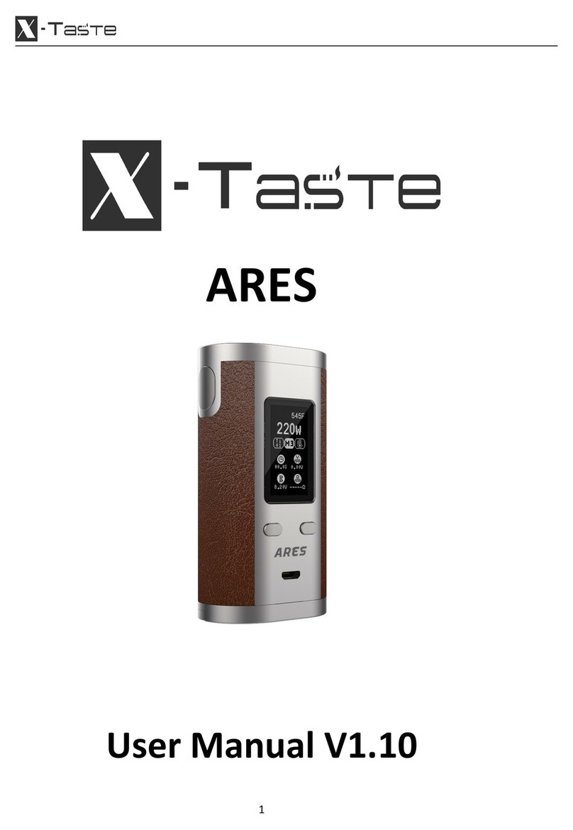 X-Taste ARES user manual