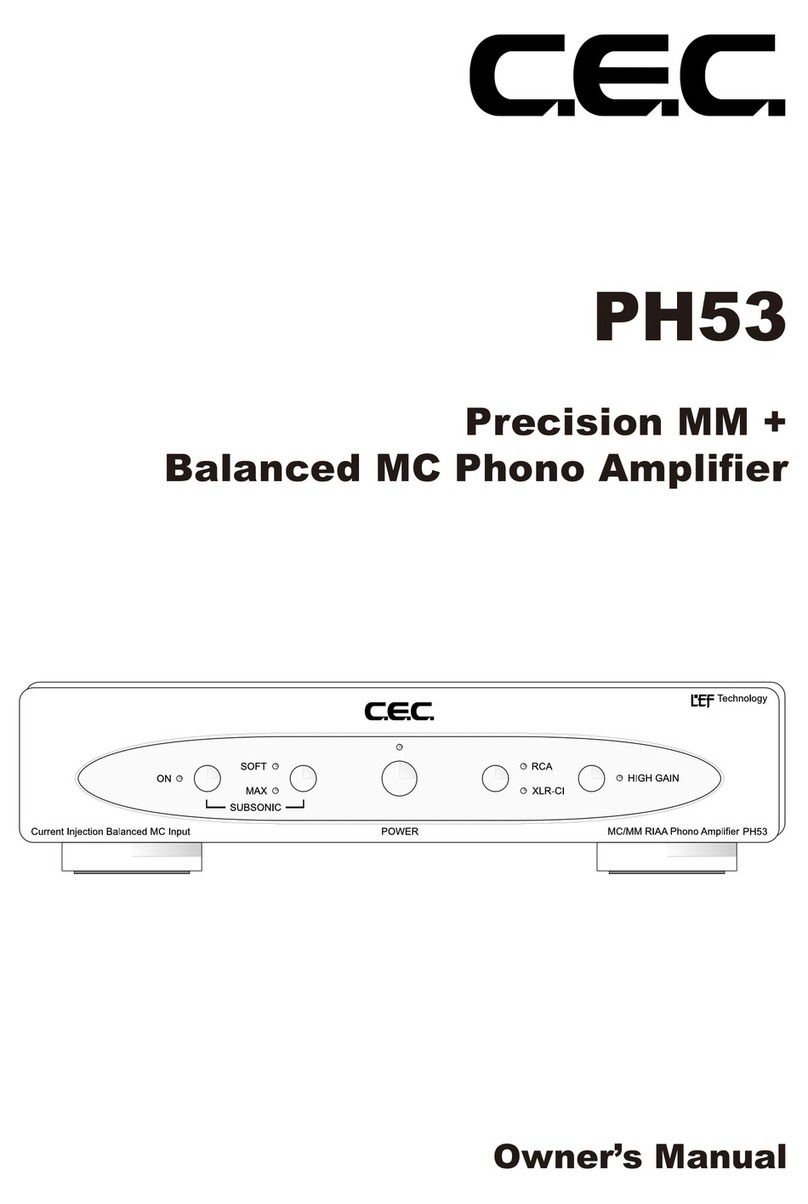 C.E.C. PH53 owner's manual