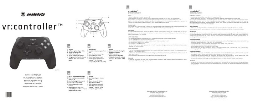 Snakebyte vr:controller SB909993 User manual Snakebyte vr:controller SB909993 User manual