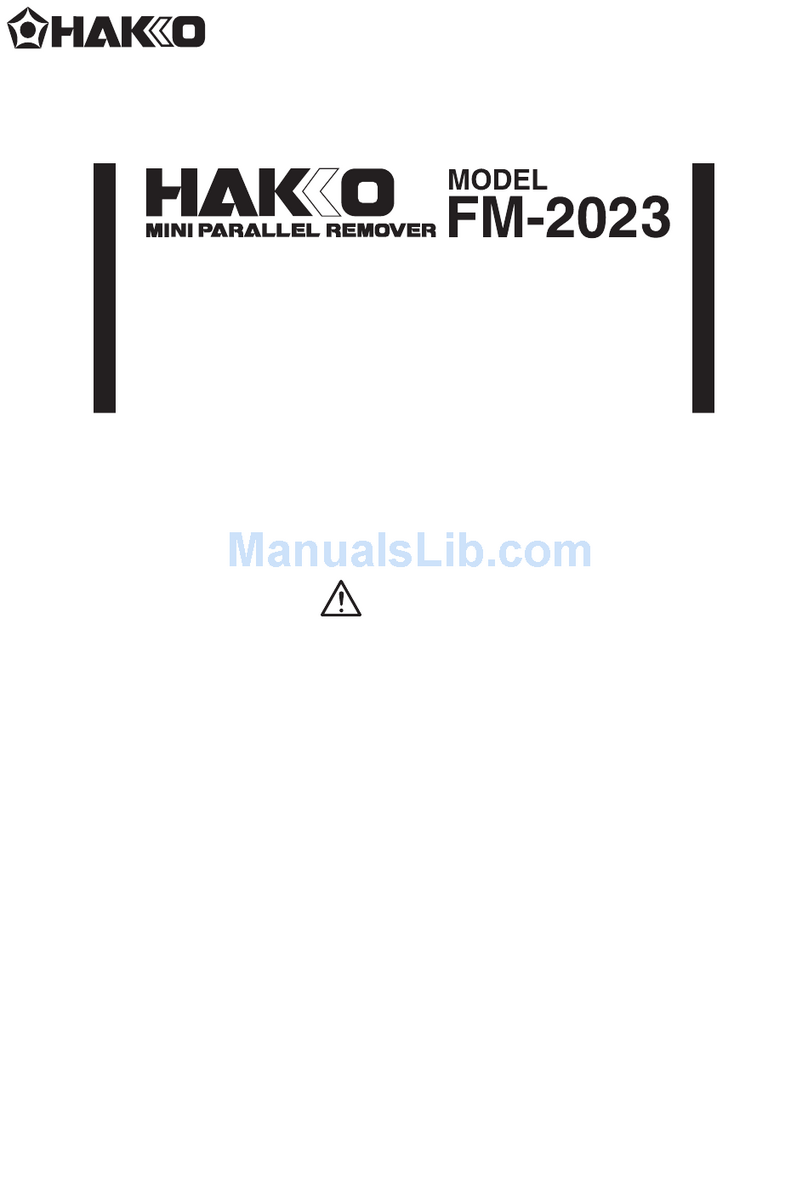 Hakko Electronics FM-2030 instruction manual