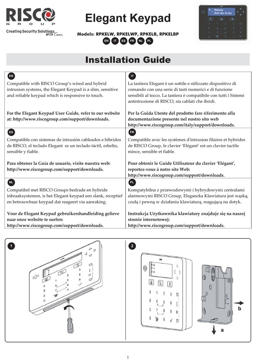 Risco RPKELW installation guide