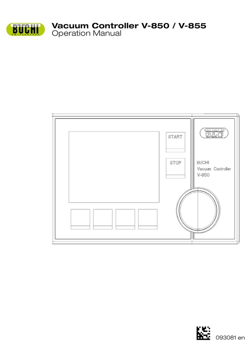 Buchi V-850 Operation manuals Buchi V-850 Operation manuals