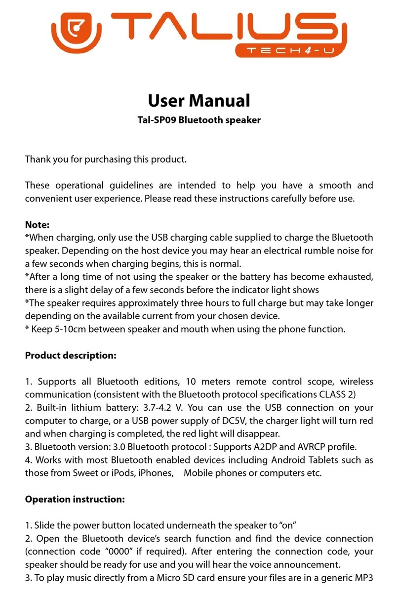 Talius Tal-SP09 user manual