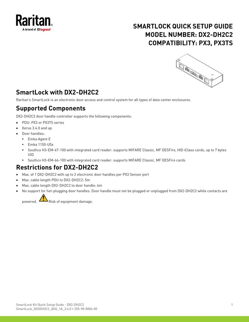 Raritan DX2-DH2C2 Quick setup guide