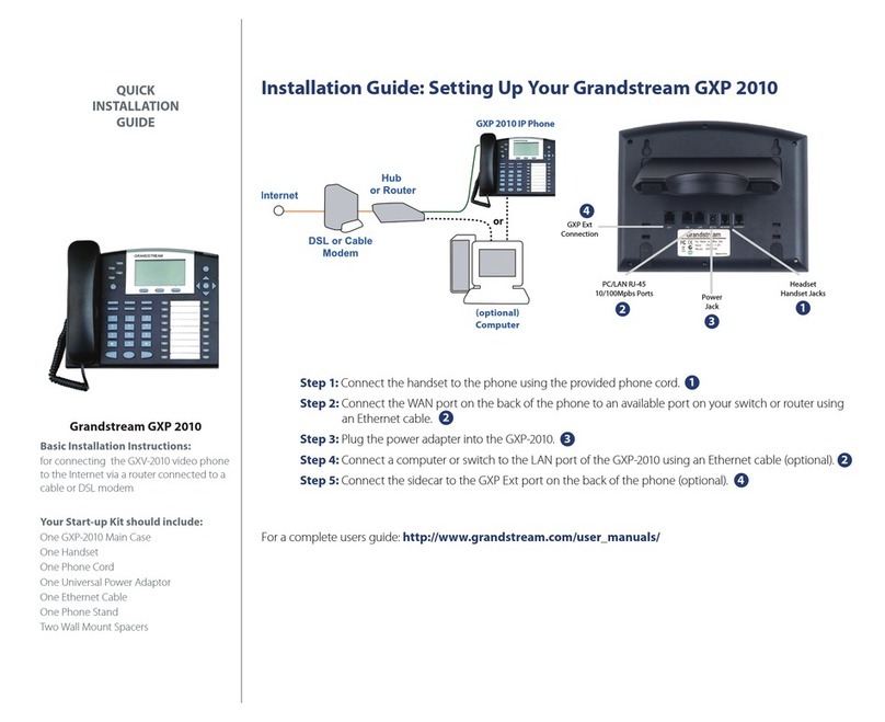 Grandstream Networks Grandstream GXP-2010 User manual Grandstream Networks Grandstream GXP-2010 User manual