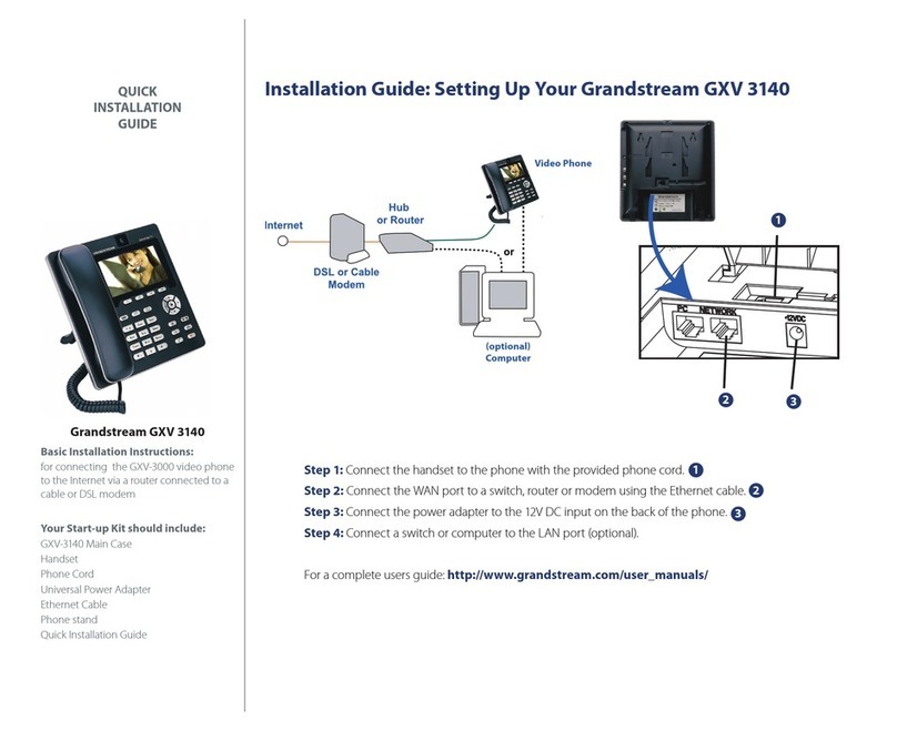 Grandstream Networks GXV 3140 User manual