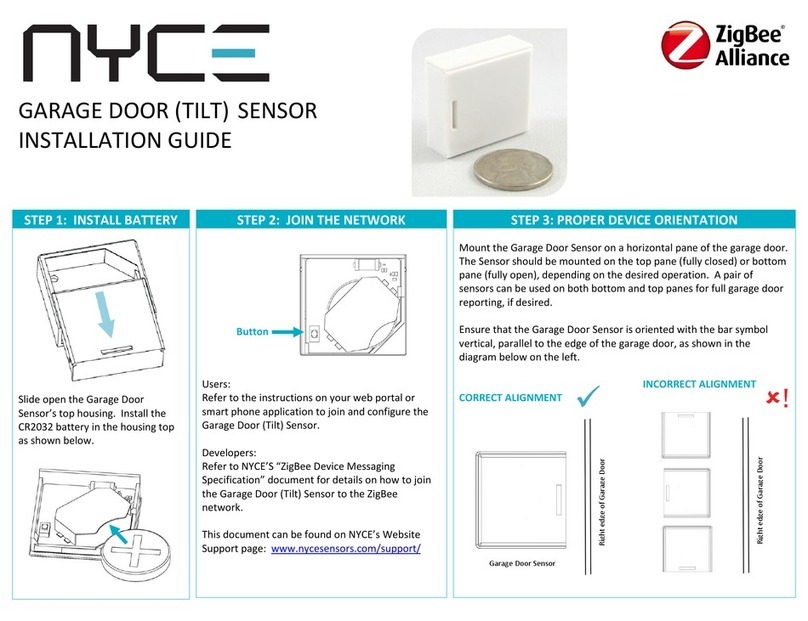Nyce NCZ-3014-HA installation guide