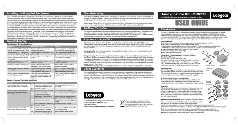Labgear MRX270 user guide