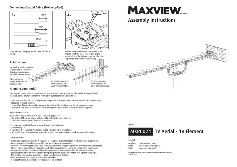 Maxview MXR0024 Assembly instructions
