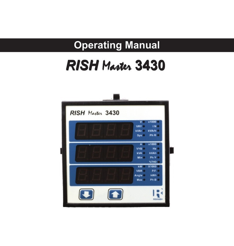 Rish Master 3430 operating manual
