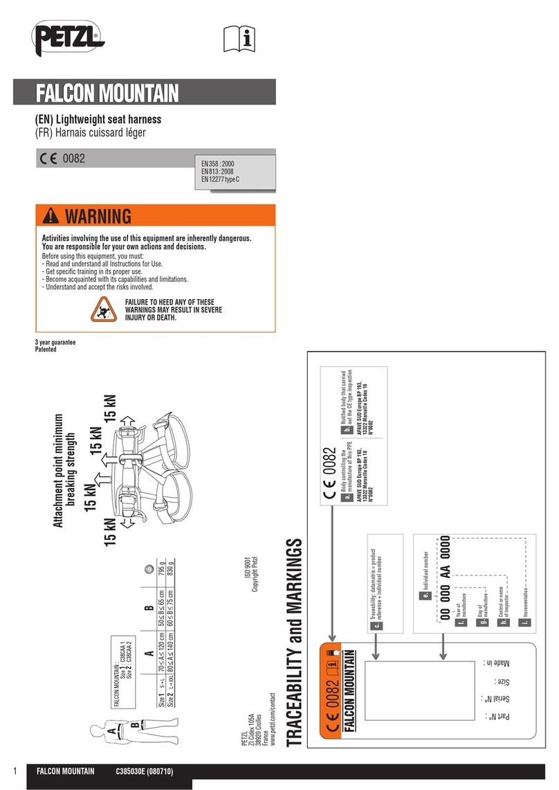 Petzl FALCON MOUNTAIN C385030E Instructions for use